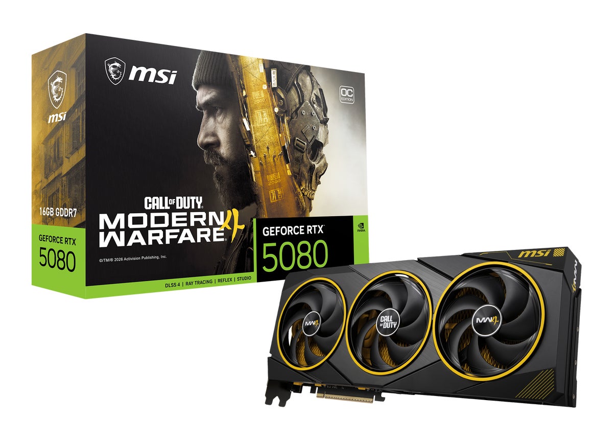 MSI、「Call of Duty: Modern Warfare 4」コラボのRTX 5080搭載カードを数量限定で発売　同社初のコーティングヒートシンクを採用