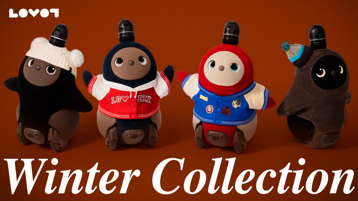 『LOVOT』の冬を彩る、スタジャンとふわふわ小物。「Winter Collection」が10月23日（金）発売