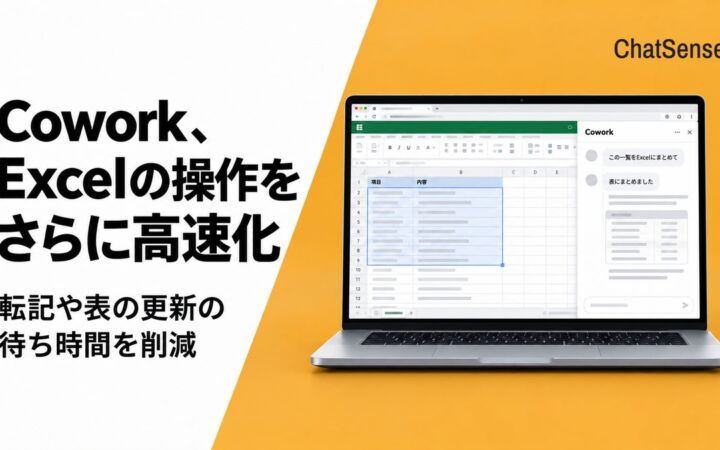 ナレッジセンスの「ChatSense」、ブラウザ操作エージェント「Cowork」でWeb版ExcelなどM365アプリの操作をさらに高速化