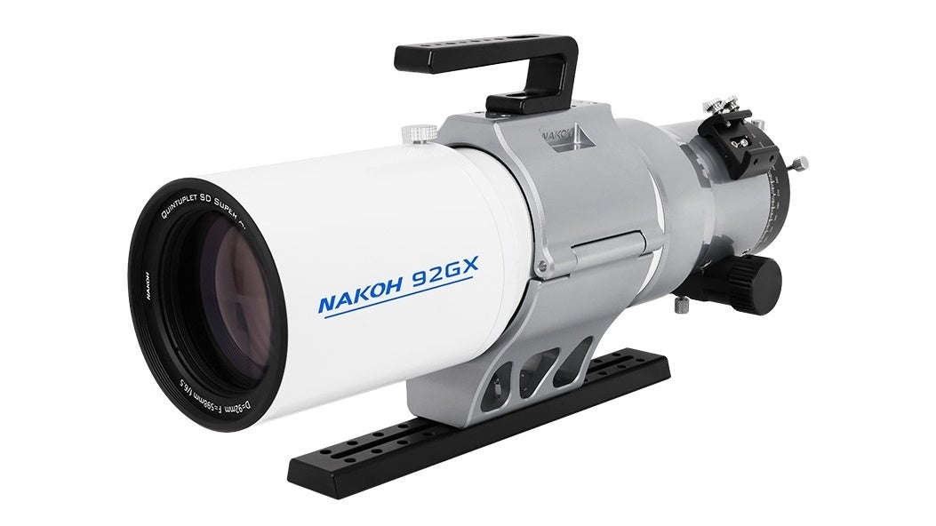日本製SDガラスとEDガラスを使用した5群5枚ペッツバール式アポクロマート屈折望遠鏡NAKOH「92GX」発売
